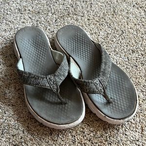 Gray sandals